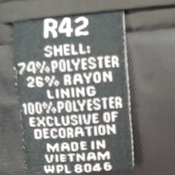 Tuxedo Jacket - Sz 42 - Navy checkered blue / black lapel - Bar 111 - Slim - Picture 13 of 14